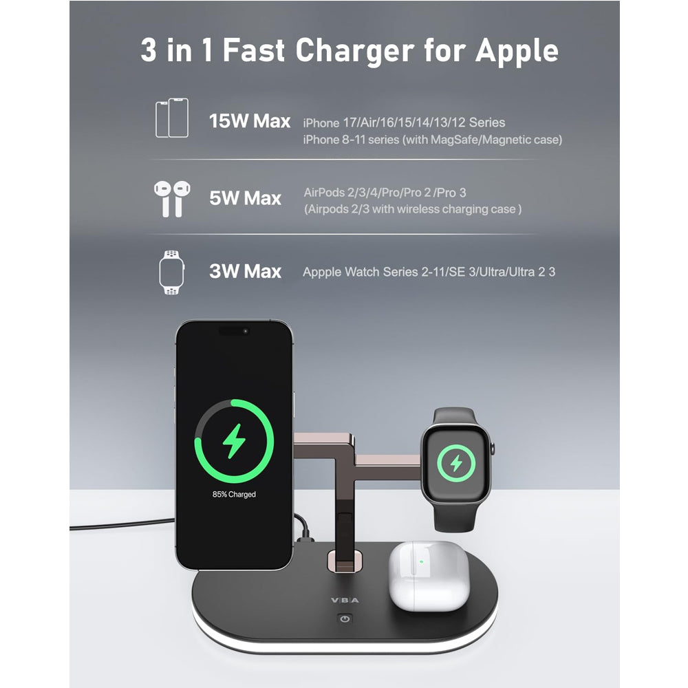 VELTRION™ 4-in-1 Magnetic Charging Station.